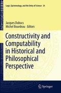 Cover: Constructivity and Computability in Historical and Philosophical Perspective - Springer