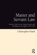 Cover: Master and Servant Law - Routledge