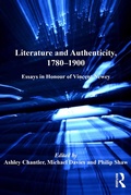 Cover: Literature and Authenticity, 1780-1900 - Routledge