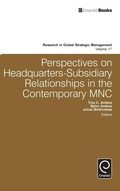 Cover: Perspectives on Headquarters-Subsidiary Relationships in the Contemporary MNC - Emerald Group Publishing Limited