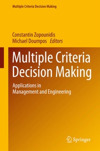 Enlarge image Cover: Multiple Criteria Decision Making - Springer