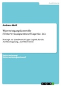 Cover: Wareneingangskontrolle (Unterweisungsentwurf Lagerist, -in) - GRIN Verlag