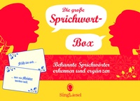 Abbildung von: Die große Sprichwort-Quiz-Box für Senioren. Das Spiel rund um beliebte Sprichwörter für Senioren. Auch mit Demenz. Spiele-Box mit 100 Karten - Singliesel