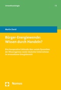 Cover: B&uuml;rger-Energiewende: Wissen durch Handeln? - Nomos
