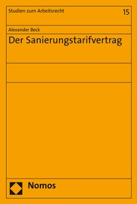 Abbildung von: Der Sanierungstarifvertrag - Nomos
