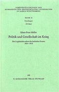 Cover: Politik und Gesellschaft im Krieg - Kohlhammer