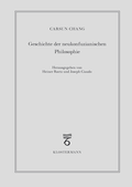 Cover: Geschichte der neukonfuzianischen Philosophie - Vittorio Klostermann Verlag