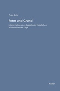 Cover: Form und Grund - Meiner