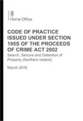 Cover: Code of practice issued under section 195S of the Proceeds of Crime Act 2002 - TSO