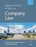 Cover: Mayson, French & Ryan on Company Law - Oxford University Press