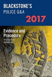 Abbildung von: Blackstone's Police Q&A: Evidence and Procedure 2017 - Oxford University Press