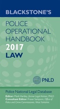 Cover: Blackstone's Police Operational Handbook 2017 - Oxford University Press