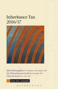 Enlarge image Cover: Core Tax Annual: Inheritance Tax 2016/17 - Bloomsbury Professional