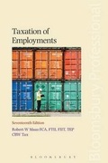 Cover: Taxation of Employments - Bloomsbury Professional