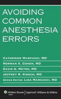 Enlarge image Cover: Avoiding Common Anesthesia Errors - Lippincott Williams and Wilkins