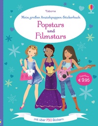 Abbildung von: Mein großes Anziehpuppen-Stickerbuch: Popstars und Filmstars - Usborne