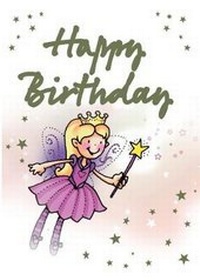 Enlarge image Cover: Fairies - Happy Birthday Card-Book - Cardooo Ltd