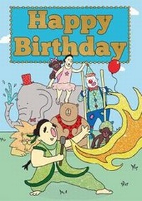 Enlarge image Cover: Circus - Happy Birthday Card-Book - Cardooo Ltd