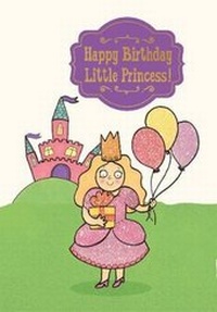 Enlarge image Cover: Little Princess - Happy Birthday Card-Book - Cardooo Ltd