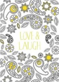 Cover: Love Laugh - Adult Colouring Card-Book - Cardooo Ltd