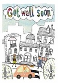 Cover: Street - Get Well Colouring Card-Book - Cardooo Ltd