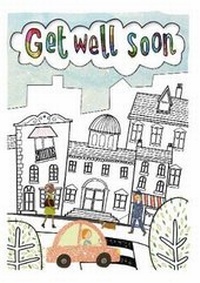 Enlarge image Cover: Street - Get Well Colouring Card-Book - Cardooo Ltd