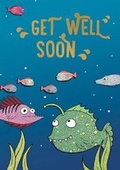 Cover: Under the Sea - Get Well Colouring Card-Book - Cardooo Ltd