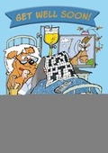 Cover: Crosswords - Get Well Puzzle Card-Book - Cardooo Ltd