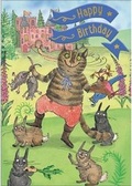 Cover: Puss in Boots - Happy Birthday Card-Book - Cardooo Ltd