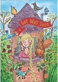 Enlarge image Cover: Rapunzel - Get Well Card-Book - Cardooo Ltd
