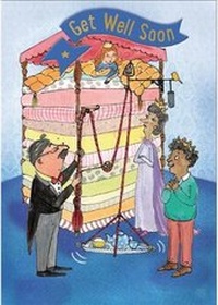 Enlarge image Cover: The Princess and the Pea - Get Well Card-Book - Cardooo Ltd