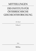 Cover: Mitteilungen des Instituts f&uuml;r &Ouml;sterreichische Geschichtsforschung 124. Band, Teilband 1 (2016) - B&ouml;hlau