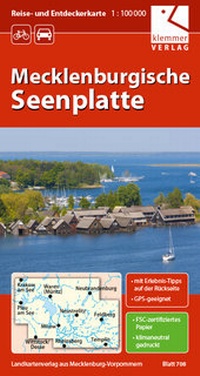 Abbildung von: Reise- und Entdeckerkarte Mecklenburgische Seenplatte - Klemmer-Verlag