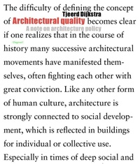 Abbildung von: Architectural Quality - KIT Publishers