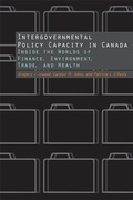 Cover: Intergovernmental Policy Capacity in Canada - De Gruyter