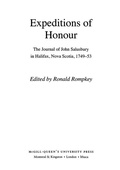 Cover: Expeditions of Honour - De Gruyter