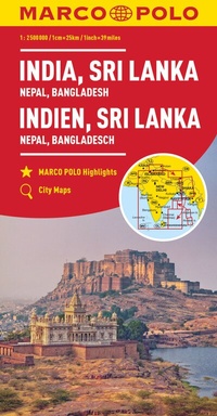 Abbildung von: MARCO POLO Kontinentalkarte Indien, Sri Lanka 1:2,5 Mio. - MARCO POLO ein Imprint von MAIRDUMONT