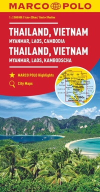 Abbildung von: MARCO POLO Kontinentalkarte Thailand, Vietnam 1:2,5 Mio. - MARCO POLO ein Imprint von MAIRDUMONT