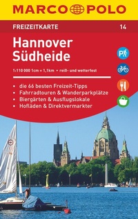 Abbildung von: MARCO POLO Freizeitkarte 14 Hannover, Südheide 1:110.000 - MARCO POLO ein Imprint von MAIRDUMONT