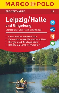 Abbildung von: MARCO POLO Freizeitkarte 19 Leipzig, Halle und Umgebung 1:120.000 - MARCO POLO ein Imprint von MAIRDUMONT