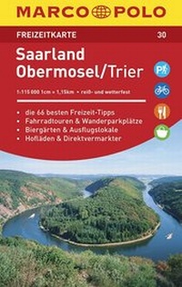 Abbildung von: MARCO POLO Freizeitkarte Saarland, Obermosel, Trier - MAIRDUMONT