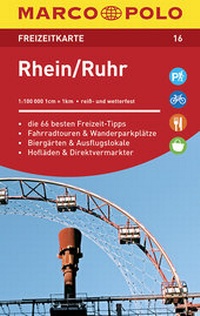 Abbildung von: MARCO POLO Freizeitkarte Blatt 16 Rhein, Ruhr 1:100 000 - MAIRDUMONT
