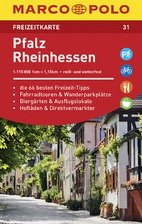 Abbildung von: MARCO POLO Freizeitkarte Blatt 31 Pfalz, Rheinhessen 1:115 000 - MAIRDUMONT