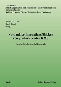 Abbildung von: Nachhaltige Innovationsfähigkeit von produzierenden KMU - Edition Rainer Hampp