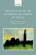 Cover: Private Law in the External Relations of the EU - OUP eBook