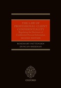 Cover: The Law of Professional-Client Confidentiality 2e - OUP eBook