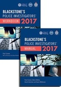 Bild: Blackstone's Police Investigators' Manual and Workbook 2017 - Oxford University Press