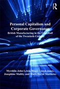 Cover: Personal Capitalism and Corporate Governance - Routledge