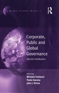Cover: Corporate, Public and Global Governance - Routledge