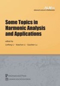 Cover: Some Topics in Harmonic Analysis and Applications - International Press of Boston Inc